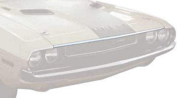 Show details for 1970 1971 Dodge Challenger Hood Lip Molding Trim - 52-1/4" Picture of 1970 1971 Dodge Challenger Hood Lip Molding Trim - 52-1/4"
