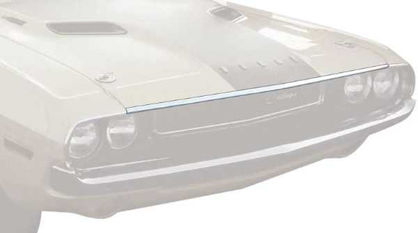 Picture of 1970 1971 Dodge Challenger Hood Lip Molding Trim - 52-1/4"