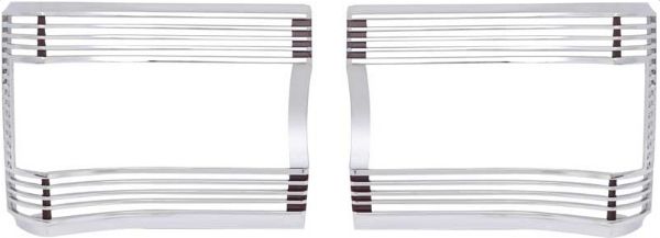 Picture of 1967 Plymouth GTX / Satellite Tail Lamp Trim Bezels With Argent Silver Inners