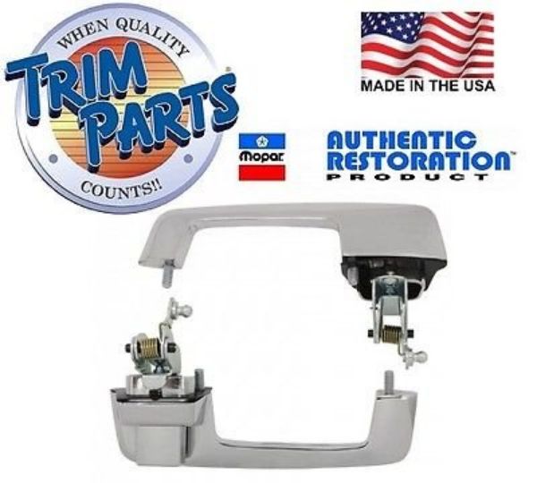 Picture of 1968-1970 B-Body Outside Door Handles Chrome Button