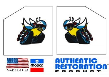 Show details for Dodge Challenger Charger Dart Demon Scat Pack Window Bees Decals Picture of Dodge Challenger Charger Dart Demon Scat Pack Window Bees Decals