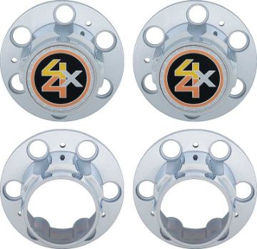 Show details for 1971-91 4 X 4 Hub Cap Set - 6 Lug  Picture of 1971-91 4 X 4 Hub Cap Set - 6 Lug
