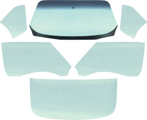 Picture of 1968-69 Camaro / Firebird Coupe 6 Piece Tinted Glass Kit 