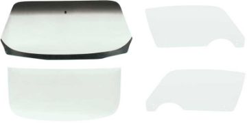 Show details for 1971-74 F-Body Coupe Glass Kit - Clear  Picture of 1971-74 F-Body Coupe Glass Kit - Clear