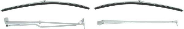 Picture of 1970-81 Camaro / Firebird Black Recessed Wiper Arm and Blade Set 