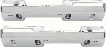 Show details for 1965-67 Nova Chrome Rear Arm Rest Bases - Pair  Picture of 1965-67 Nova Chrome Rear Arm Rest Bases - Pair