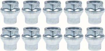 Show details for 12Mm - 1.50 R15 Lug Nut With 1/4" Shank - For Use With Spacers - Kit Of 10  Picture of 12Mm - 1.50 R15 Lug Nut With 1/4" Shank - For Use With Spacers - Kit Of 10