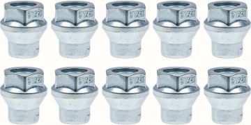 Show details for 7/16"- 20 R15 Lug Nut With 1/4" Shank -Kit Of 10  Picture of 7/16"- 20 R15 Lug Nut With 1/4" Shank -Kit Of 10