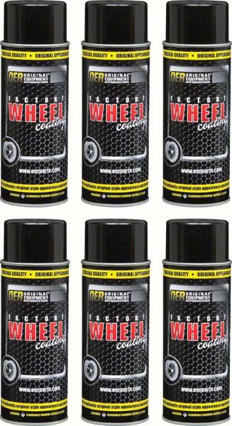 Picture of Charcoal Gray Metallic  "Factory Wheel Coating"Wheel Paint Case of 6- 16 Oz Cans 
