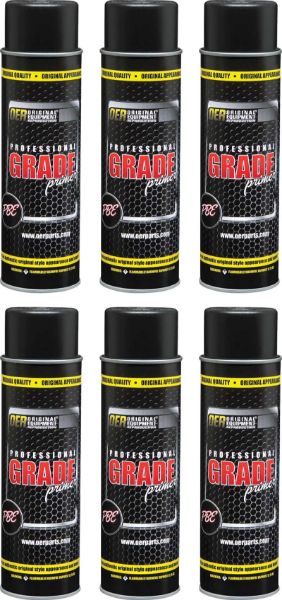 Picture of Black Professional Grade Self Etching Sanding PrimerCase of 6 - 20 Oz Aerosol Cans 