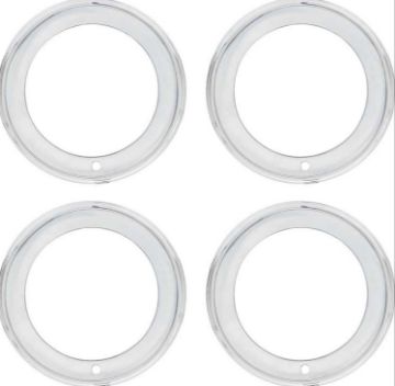 Show details for 15 X 7 Stainless Rally Wheel Trim Ring Set (4)  Picture of 15 X 7 Stainless Rally Wheel Trim Ring Set (4)