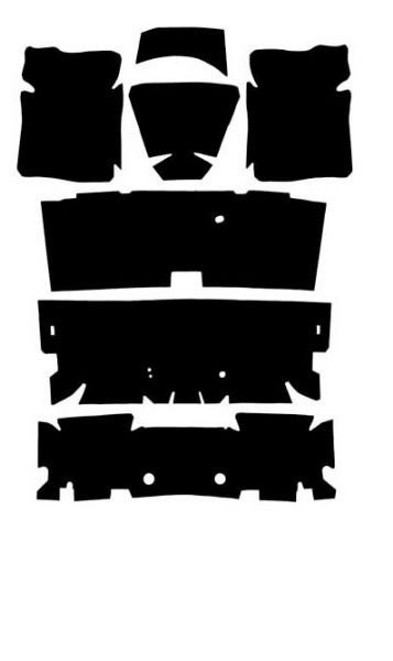 Picture of 1967-69 F-Body Black Molded Loop Carpet / Underlay Set 