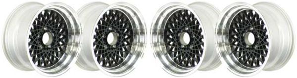 Picture of 16" X 8" GTA Alloy Wheel Set - (4) 0mm Offset - Black 