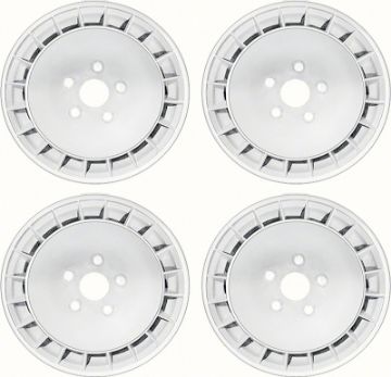 Show details for 1967-81 Firebird / Trans Am15" X 8" Turbine Wheel Set With White Finish  Picture of 1967-81 Firebird / Trans Am15" X 8" Turbine Wheel Set With White Finish