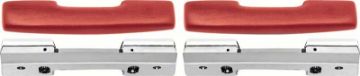 Show details for 1965-67 Nova, 1967 Camaro / Firebird Red Standard Front Arm Rest Kit  Picture of 1965-67 Nova, 1967 Camaro / Firebird Red Standard Front Arm Rest Kit