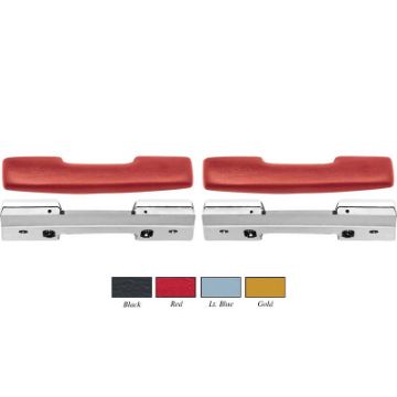 Show details for 1965-67 Nova, 1967 Camaro / Firebird Light Blue Standard Front Arm Rest Kit  Picture of 1965-67 Nova, 1967 Camaro / Firebird Light Blue Standard Front Arm Rest Kit