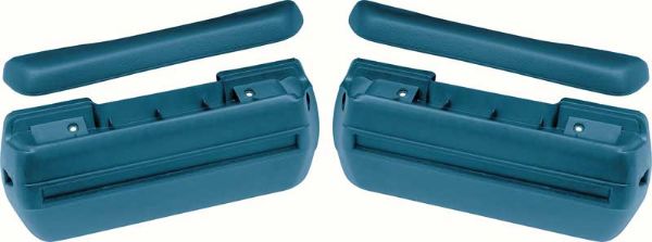 Picture of 1968-72 Standard Medium Blue Front Arm Rest Kit 