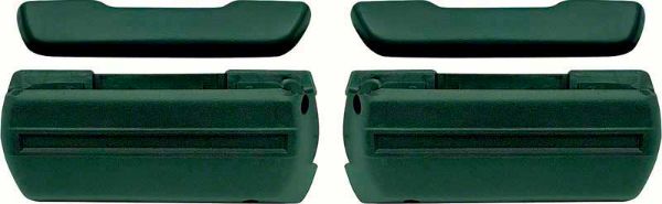 Picture of 1968-72 Standard Dark Green Front Arm Rest Kit 