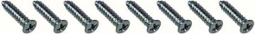 Show details for 8 Piece Chrome Phillips Oval Head # 8 X 3/4" Screw Set  Picture of 8 Piece Chrome Phillips Oval Head # 8 X 3/4" Screw Set