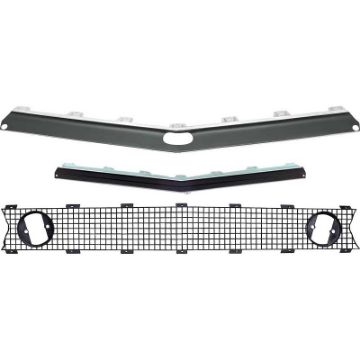 Show details for 1967 Camaro Restorer's Choice™ Standard Grill Kit without Headlamp Bezels  Picture of 1967 Camaro Restorer's Choice™ Standard Grill Kit without Headlamp Bezels