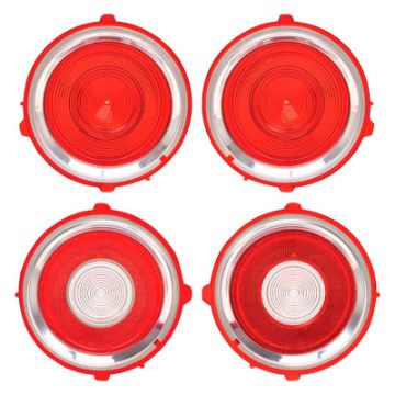 Show details for 1970-71 Camaro Standard Tail Lamp/Back Up Lens Kit without Chrome Trim Ring (1st Design)  Picture of 1970-71 Camaro Standard Tail Lamp/Back Up Lens Kit without Chrome Trim Ring (1st Design)