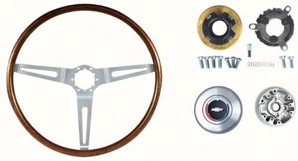 Picture of 1967-68 Walnut Steering Wheel Kit 