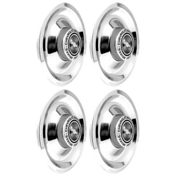 Show details for 4 Piece Chrome Disc Brake Rally Wheel Cap Set  Picture of 4 Piece Chrome Disc Brake Rally Wheel Cap Set