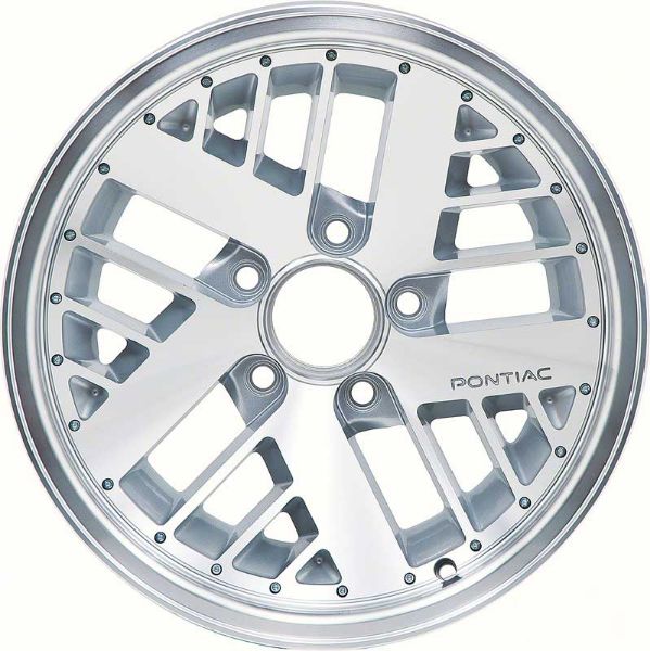 Picture of 1982-92 Firebird / Trans Am 16" X 8" Hi-Tech Deep Dish Turbo Rear Wheel With Silver Inserts 