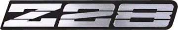 Show details for 1991-92 Camaro Z28 Silver Metallic Rocker Panel Emblem  Picture of 1991-92 Camaro Z28 Silver Metallic Rocker Panel Emblem