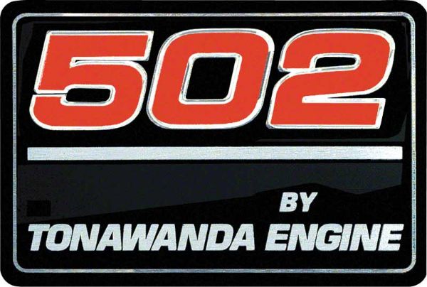 Picture of 1991-96 "502 By Tonawanda Engine" Valve Cover Decal 
