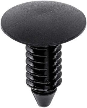 Show details for Nylon Push-In Retainer Clip 5/16" Black  Picture of Nylon Push-In Retainer Clip 5/16" Black