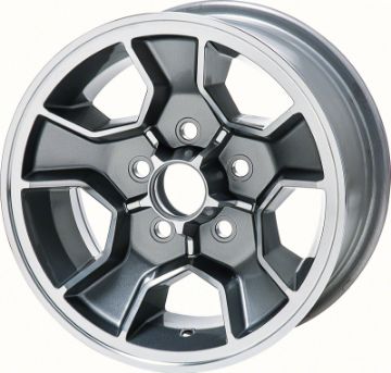 Show details for 1980 Camaro Style Aluminum Wheel 14" X 7"  Picture of 1980 Camaro Style Aluminum Wheel 14" X 7"