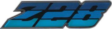 Show details for 1980 Camaro Blue "Z28" Grill Emblem  Picture of 1980 Camaro Blue "Z28" Grill Emblem