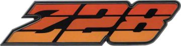 Show details for 1980-81 Camaro Orange "Z28" Grill Emblem  Picture of 1980-81 Camaro Orange "Z28" Grill Emblem