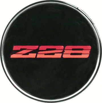 Show details for 1982 Camaro N90 Aluminum Wheel Center Cap InsertZ28 Red  Picture of 1982 Camaro N90 Aluminum Wheel Center Cap InsertZ28 Red