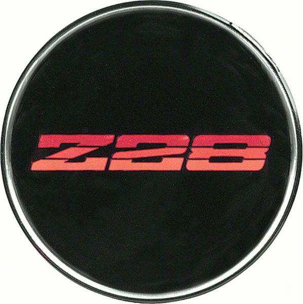 Picture of 1982 Camaro N90 Aluminum Wheel Center Cap InsertZ28 Red 