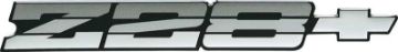 Show details for 1983-84 Camaro Z28 Charcoal Rear Panel Emblem with Silver Bow Tie  Picture of 1983-84 Camaro Z28 Charcoal Rear Panel Emblem with Silver Bow Tie