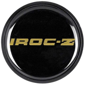Show details for IROC-Z Style Wheel Center Cap Emblem Gold  Picture of IROC-Z Style Wheel Center Cap Emblem Gold
