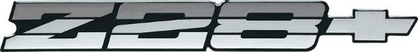 Picture of 1985-87 Camaro Z28 Gray Rear Panel Emblem with Gray Bow Tie 