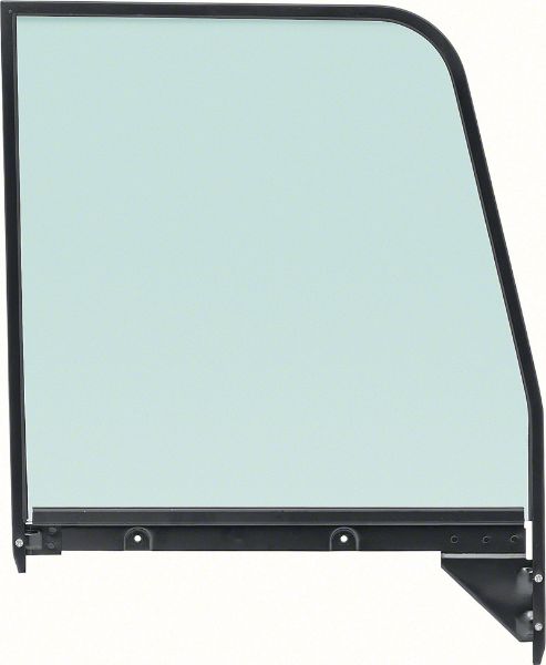 Picture of 1955-59 GM Truck Door Glass With Black Frame - Tinted - RH 