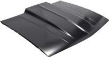 Show details for 1982-92 Camaro 2" Rise Steel Cowl Induction Hood with Low Rise Center Ridge  Picture of 1982-92 Camaro 2" Rise Steel Cowl Induction Hood with Low Rise Center Ridge