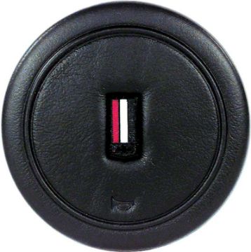 Show details for 1982-89 Camaro Leather Wheel Horn Button Cap  Picture of 1982-89 Camaro Leather Wheel Horn Button Cap