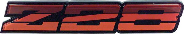 Picture of 1982-84 Camaro Z28 Red Rocker Panel Emblem 