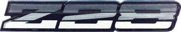 Show details for 1983-84 Camaro Z28 Charcoal Rocker Panel Emblem  Picture of 1983-84 Camaro Z28 Charcoal Rocker Panel Emblem