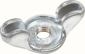 Show details for Chrome Air Cleaner Wing Nut - 1/4"-20  Picture of Chrome Air Cleaner Wing Nut - 1/4"-20