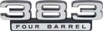 Show details for 1967-1968-1969-1970-1971 Mopar 383 Four Barrel Fender Emblem  Picture of 1967-1968-1969-1970-1971 Mopar 383 Four Barrel Fender Emblem