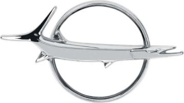 Show details for 1967-68 Barracuda Hood / Trunk Emblem  Picture of 1967-68 Barracuda Hood / Trunk Emblem