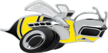 Show details for 1969 Super Bee "Bumble Bee" Grill Emblem  Picture of 1969 Super Bee "Bumble Bee" Grill Emblem