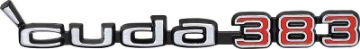 Show details for 1970-71 "Cuda 383" Hood Emblem  Picture of 1970-71 "Cuda 383" Hood Emblem