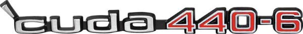 Picture of 1970-71 "Cuda 440-6" Rallye Hood Emblem 